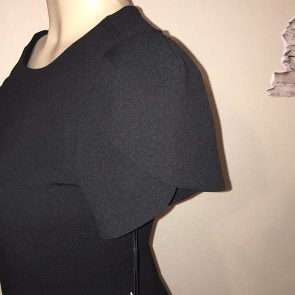 NWT Calvin Klein Classic Black Midi Tulip Sleeve Dress Sz 6 - Picture 9 of 15